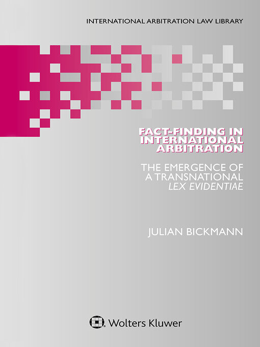 Title details for Fact-Finding in International Arbitration by Julian Bickmann - Wait list